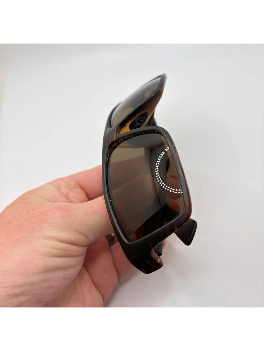 Unsinkable Polarized Echo Cedar/Brown Sunglasses Wood Grain Frames Brown Lense